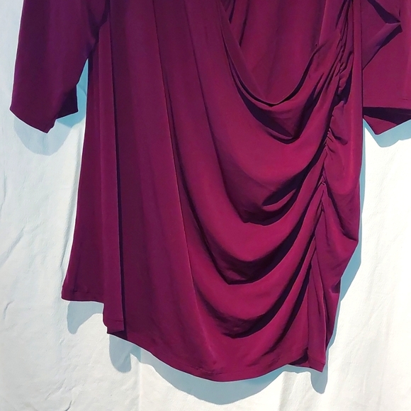 Women's Plus Size Top With Faux Leather - Torrid size 5 - Picture 4 of 7